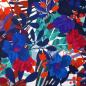 Preview: Viskose Druck blaue Blüten